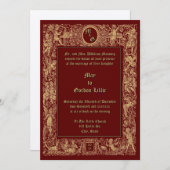 Victorian Era Neo Renaissance Cherubs Wedding Einladung (Vorne/Hinten)