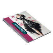 Victorian Fashion Sketch Cover Journal Notizblock (Rechte Seite)