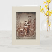 Victorian Father's Day Greeting Card Karte (Gelbe Blume)