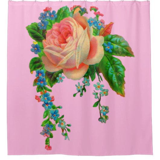 Victorian floral print duschvorhang (Vorderseite)