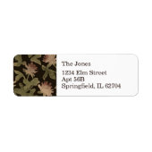Victorian Floral Return Address Sticker sheet (Vorne)