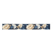 Victorian flowers blue Gift Bag Satinband (Vorderseite)