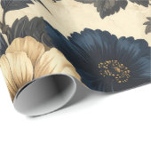 Victorian flowers Gift Bag Geschenkpapier (Rolleneckpunkt)