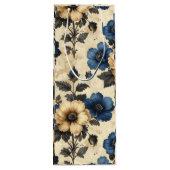 Victorian flowers Gift Bag Geschenktüte Für Weinflaschen (Rückseite)