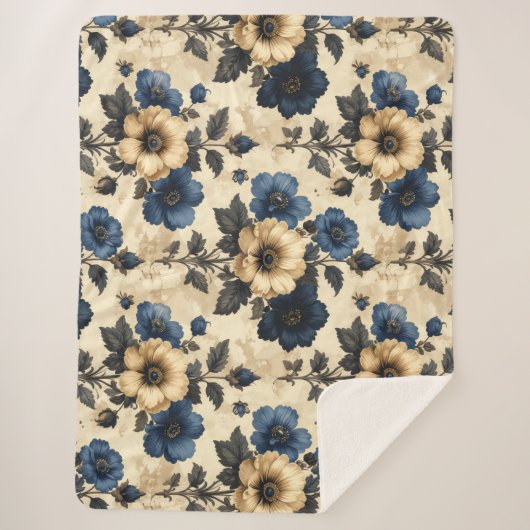 Victorian flowers sherpadecke (Vorderseite)