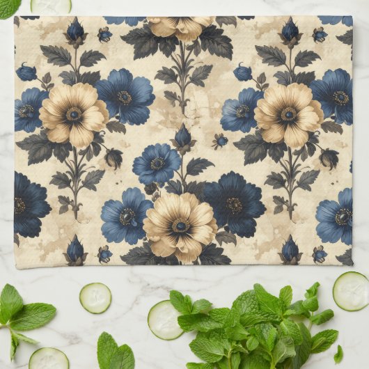Victorian Flowers Towels Geschirrtuch (Gefaltet)