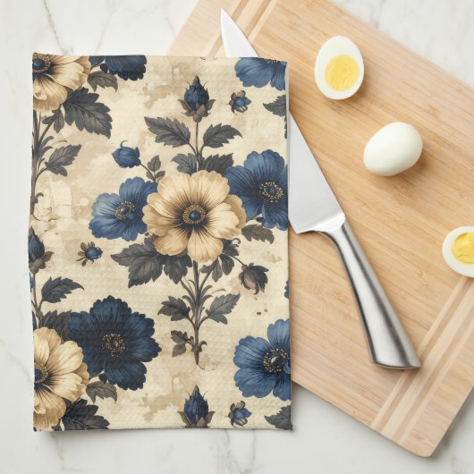 Victorian Flowers Towels Geschirrtuch (Viertel Falte)