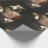 Victorian Fox Terrier Geschenkpapier (Ecke)