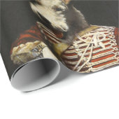 Victorian Fox Terrier Geschenkpapier (Rolleneckpunkt)