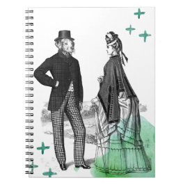 Victorian Gentleman and Lady | NoteBook Notizblock