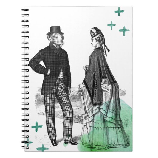 Victorian Gentleman and Lady | NoteBook Notizblock (Vorderseite)