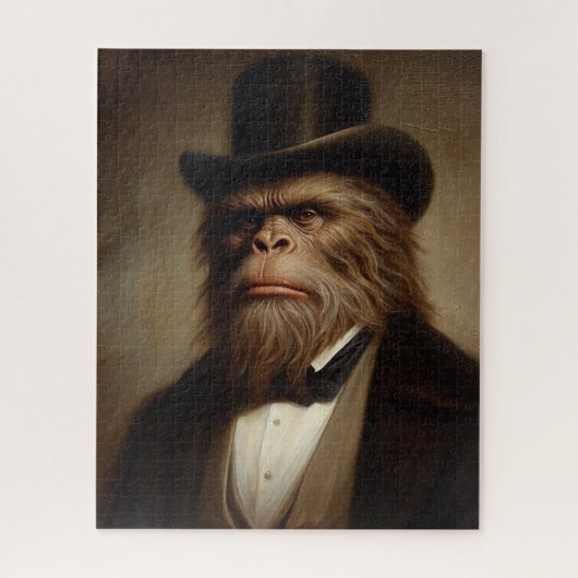 Victorian Gentleman Monkey Jigsaw Puzzle (Vertikal)
