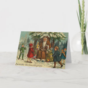 Victorian German Christmas Greeting Card Feiertagskarte