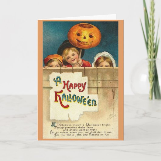 Victorian Hallowe'en Greeting Card Karte (Vorderseite)
