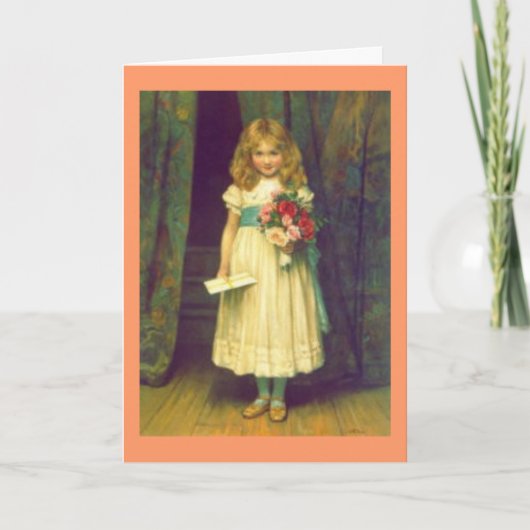 Victorian Happy Birthday card Karte (Vorderseite)