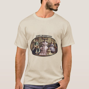 Victorian Happy Mother's Day Frau & Kinder URM T-Shirt