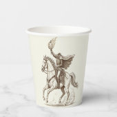 Victorian Headless Horseman For Halloween Party Pappbecher (Rückseite)