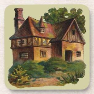 Victorian House Cork Coaster Getränkeuntersetzer