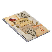 Victorian Inspired Vintage Scrapbook Collage Notizblock (Rechte Seite)