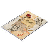 Victorian Inspired Vintage Scrapbook Collage Notizblock (Linke Seite)