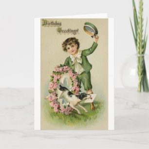 Victorian-irische Jungen-Geburtstagskarte Karte