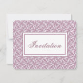 Victorian Lace Pink Invitation Einladung (Vorderseite)