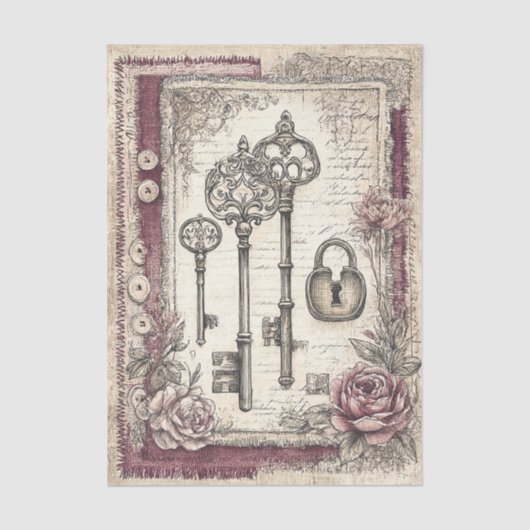 Victorian & Lace Seidenpapier (Vorderseite)