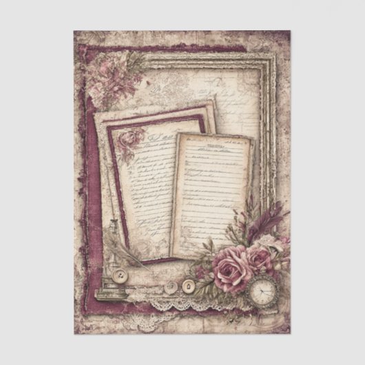 Victorian & Lace Seidenpapier (Vorderseite)