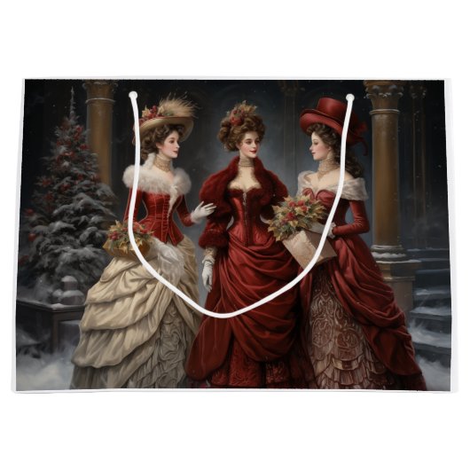 Victorian Ladies Große Geschenktüte (Vorderseite)