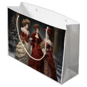 Victorian Ladies Große Geschenktüte (Rückseite Schrägansicht)