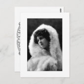 victorian lady cameo style pose postcard postkarte (Vorne/Hinten)