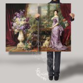 Victorian Lady English Garden Portrait Decoupage  Geschenkpapier Set