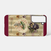 Victorian Lady Vintage Valentine Samsung Galaxy Hülle (Rückseite (Horizontal))