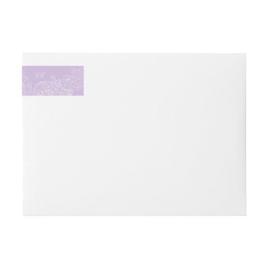 Victorian Lavender Pre-Addressed Return Address (Vorderseite)