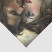 Victorian Lovers Intense Gaze Decoupage Seidenpapier (Ausschnitt)