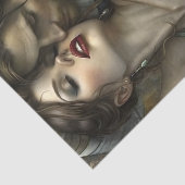 Victorian Lovers Seductive Embrace Decoupage Seidenpapier (Ausschnitt)