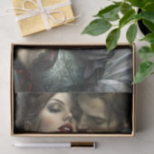 Victorian Lovers Seductive Embrace Decoupage Seidenpapier (Geschenk)