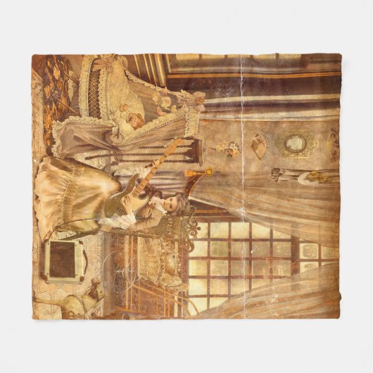 Victorian Lullaby Fleecedecke (Vorderseite (Horizontal))
