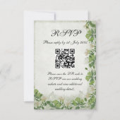 Victorian Meadow - RSVP card vertical (Vorderseite)