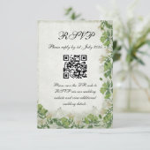 Victorian Meadow - RSVP card vertical Karte (Stehend Vorderseite)