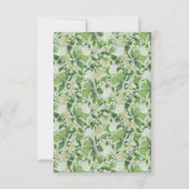 Victorian Meadow - RSVP card vertical Karte (Rückseite)