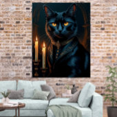  Victorian Medieval Black Cat Gallery Art Poster