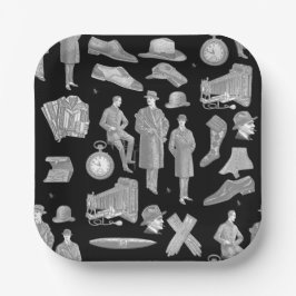 victorian men's style antique menswear toile black pappteller