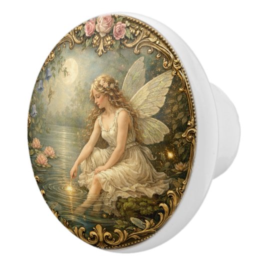 Victorian Moonlight Fairy Knob Keramikknauf (Rechts)