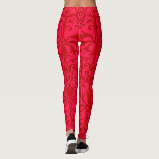 Victorian motif in red leggings (Rückseite)