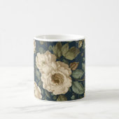 Victorian Navy & Cream Floral Botanical Blanket Kaffeetasse (Mittel)