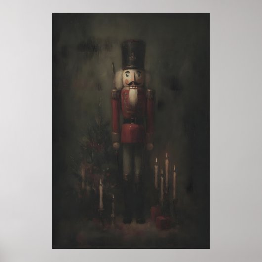 Victorian Nutcracker With Candlelight, Gothic Poster (Vorne)