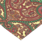 Victorian paisley pattern elegant red green gold tischdecke (Schrägansicht)