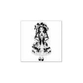Victorian Porcelain Doll Stamp Gummistempel (Prägung)