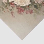 Victorian Rose Wreath Christmas Tissue Paper Seidenpapier (Ausschnitt)